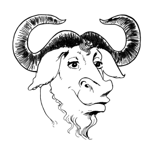 Logo del progetto GNU (Gnu-is-Not-Unix)