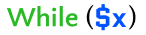 Il logo di while($x)